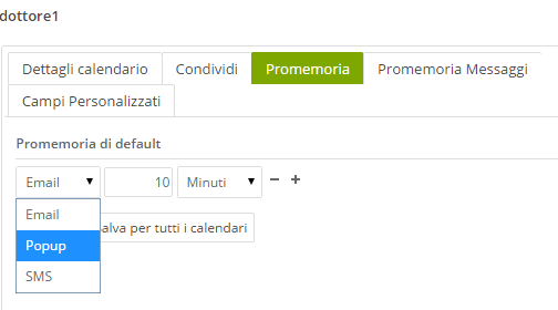 promemoria appuntamenti