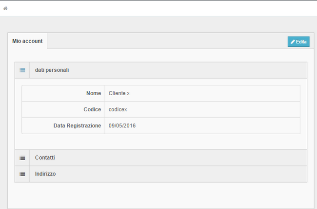 Clienti Edita account