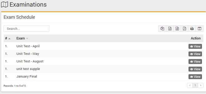 Schedulazione esami